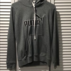 Gray Pull Over Puma Hoodie